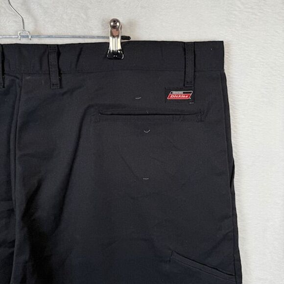 NWOT Dickies Casual Flat Front Core Work Pants Black Straight Leg Size 42 - Picture 4 of 10